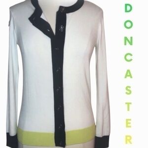Doncaster lightweight color-block cardigan size small